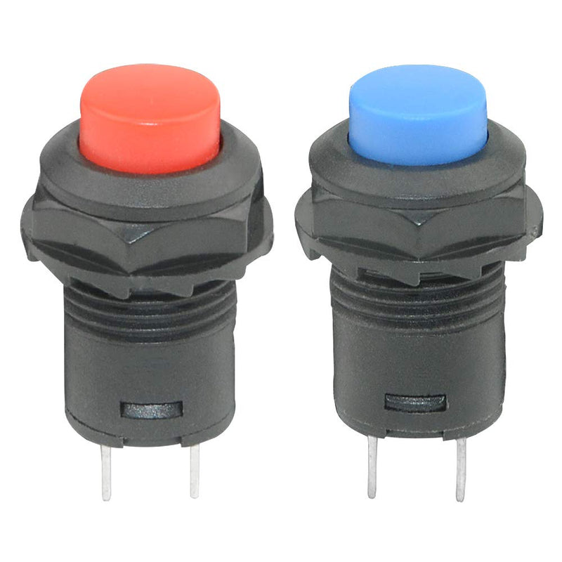 [Australia - AusPower] - WMYCONGCONG 30 PCS 12mm Self-Locking Latching Push Button Switch AC 250V/1.5A 125V/3A 