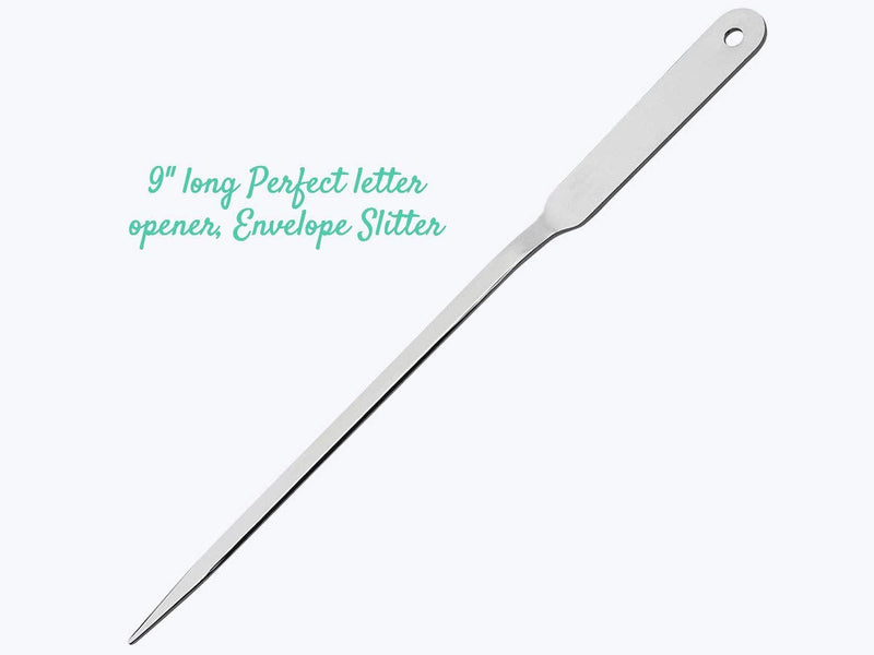 [Australia - AusPower] - 1InTheOffice Letter Opener, Stainless Steel Envelope Opener (4 Pack) (4) 4 