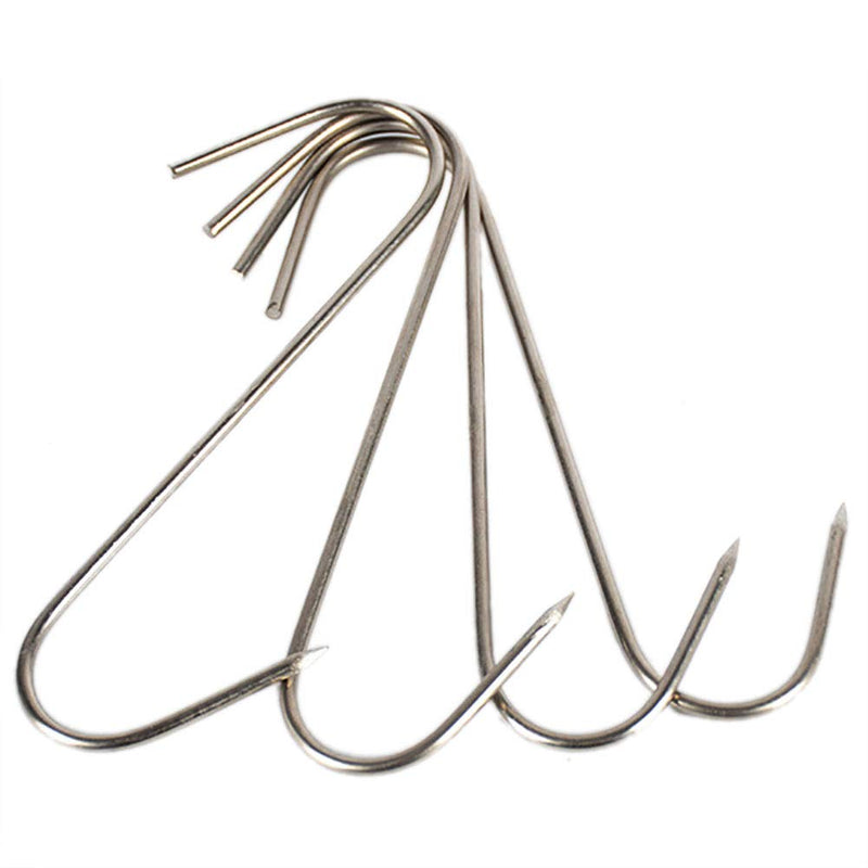 [Australia - AusPower] - RJWKAZ Meat Hooks S Hooks Stainless Steel Poultry Hook BBQ Grill Cooking Smoker Hook Tool (5 Inch-6 Pack) 5 Inch-6 Pack 