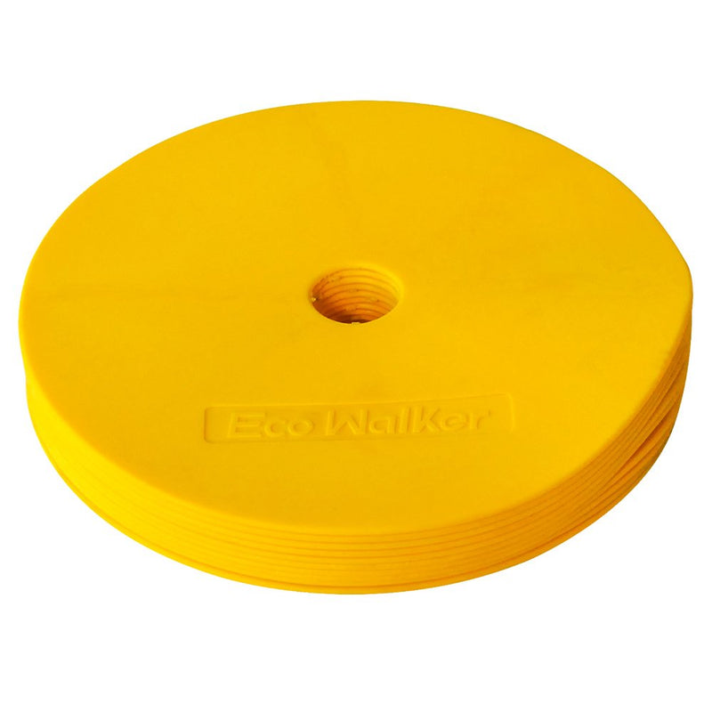 [Australia - AusPower] - Eco Walker Flat Cones Spot Markers Soccer Basketball Sports Speed Agility Training (Set of 10) GREEN 