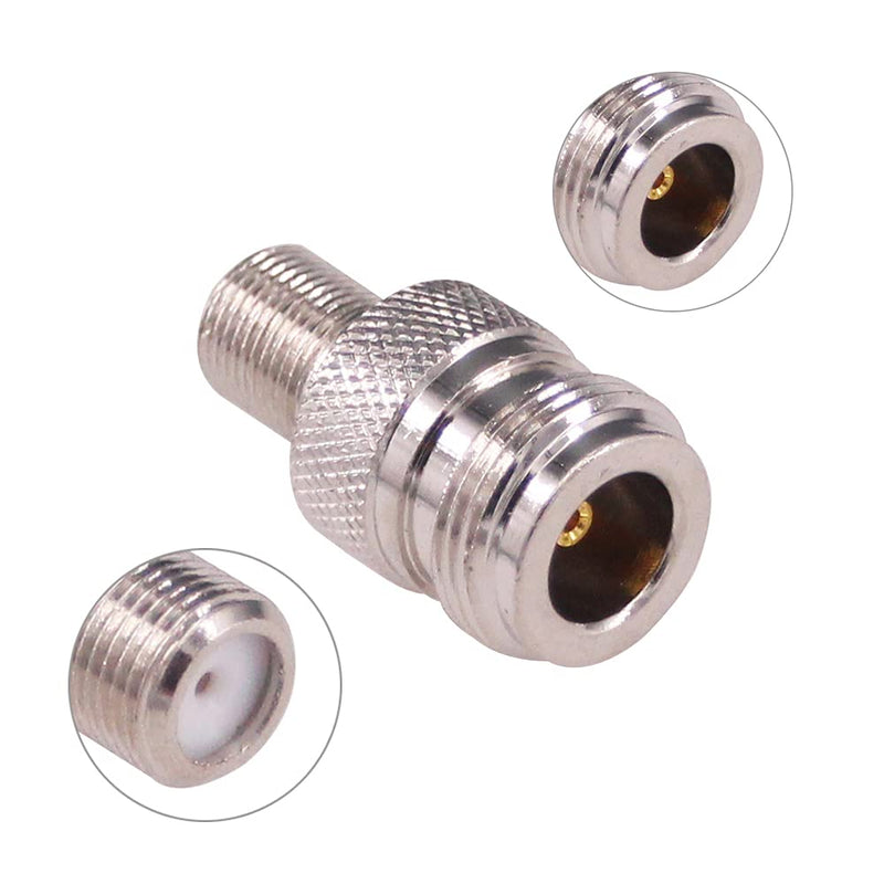 [Australia - AusPower] - RFaha 4pcs N to F Coax Adapter N Type Male/Female to F Type M/F RF Coaxial Connector Kit(F107-4) 