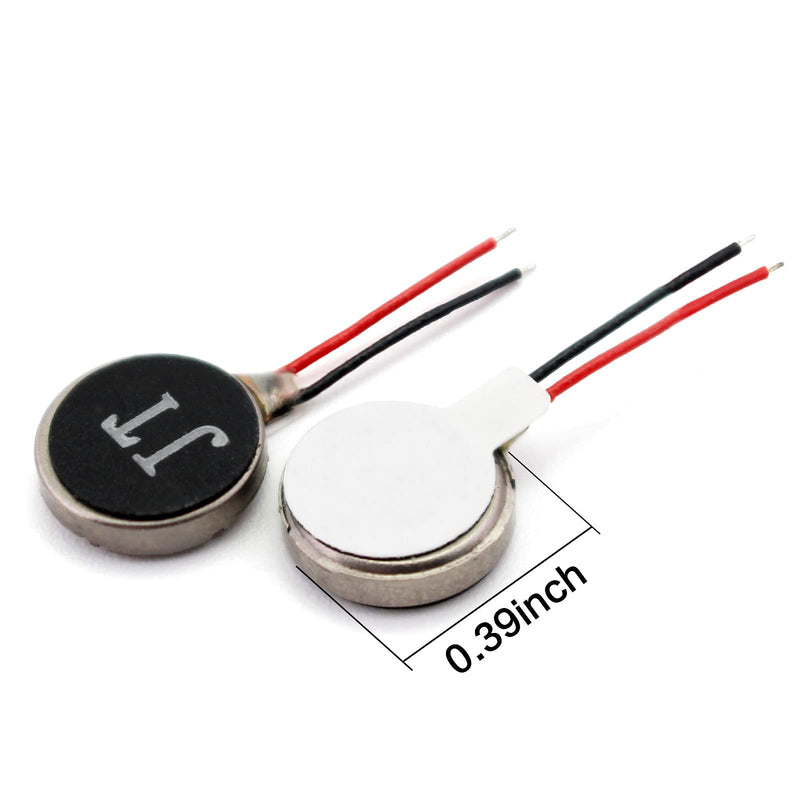 [Australia - AusPower] - Yetaida DC 3V 10000 rpm Micro Vibration Motors, 5PCS Mini Vibrating Motor Flat Coin Button-Type for Beauty product, Personal care, Health product equipment, Dental equipment, Tablet, Pager, Mobile 