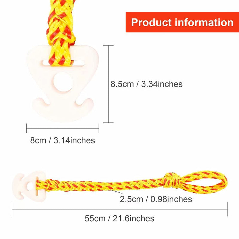 [Australia - AusPower] - NIUTRIP 2 Packs Boat Tube and Tow Rope Quick Connector, Water Towable Tubes Connector Compatible for Boating, Tubing, Wakeboarding, Skiing, Watersports, Length 21-21/32" 