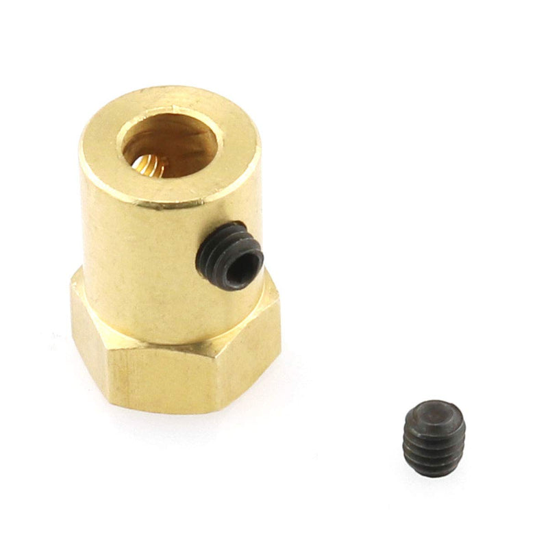 [Australia - AusPower] - DGZZI Gear Reduction Motor Holder 1Set Black 37mm DC Geared Motor Mounting L Shaped Bracket with 6mm Hexagonal Coupling and Mounting Screws 