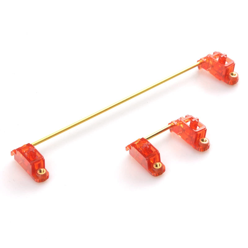 [Australia - AusPower] - Gold-Plated PCB Screw-in Stabilizers， 2u 6.25u 7u，Keyboard Stabilizers ，with Nylon Washers （Golden Wire+Red 60/87 Keyboard） Golden wire+ Red 60/87 Set 