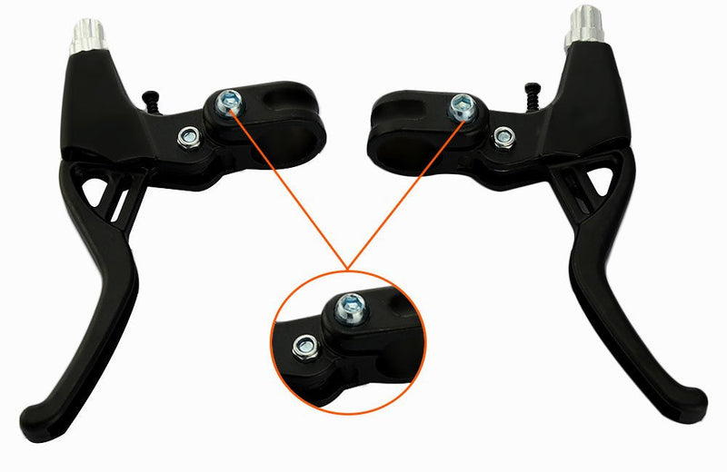 [Australia - AusPower] - BicycleStore® 1 Pair Universal Aluminum Alloy Bicycle Brake Handle Mountain Road Bike Brake Lever Diameter 22mm(Black) Black 