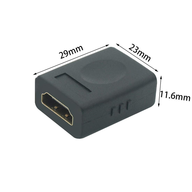 [Australia - AusPower] - High Speed HDMI Extended Adapter Female to Female Couple Adapter Support 3D 4K 1080P HDMI Extender for TV and Extending HDMI Device 4 Pack 
