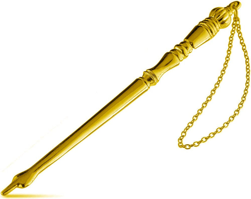 [Australia - AusPower] - super stam Torah Book Pointer Yad Hand Pointer Gold Finish Great bar bat Mitzvah Gift with a 20cm Bead Charm (17 cm Gold) 17 cm gold 