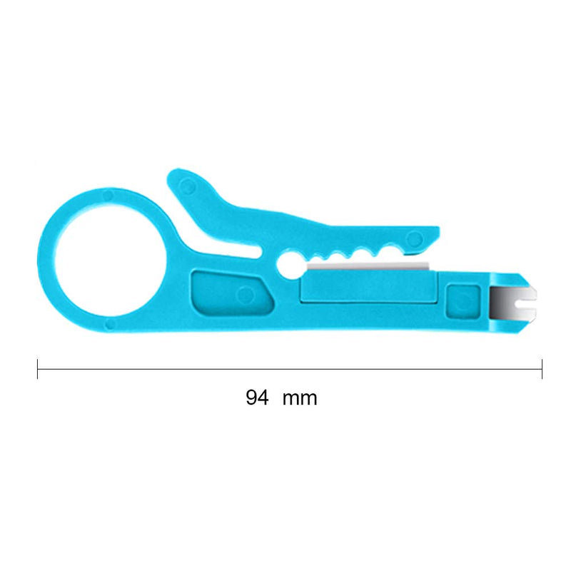 [Australia - AusPower] - Mini Wire Stripper, 6 Pcs Network Wire Stripper Punch Down Cutter for Network Wire Cable, RJ45/Cat5/CAT-6 Data Cable, Telephone Cable and Computer UTP Cable 