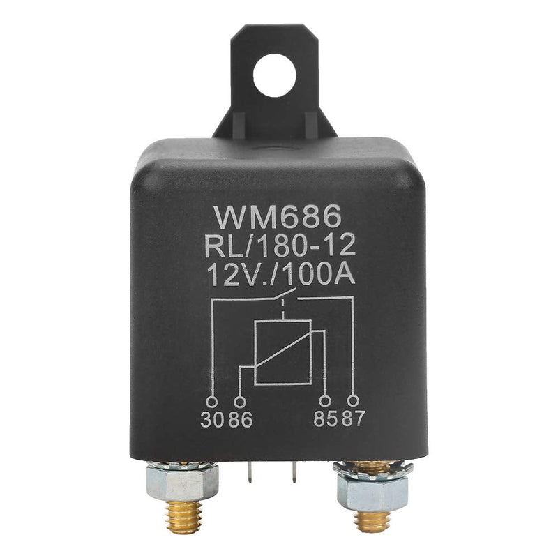 [Australia - AusPower] - Car Starter Relay, DC 12V 100A 4-Pin WM686 Normal Open Car Starter Relay for Control Battery ON/Off 