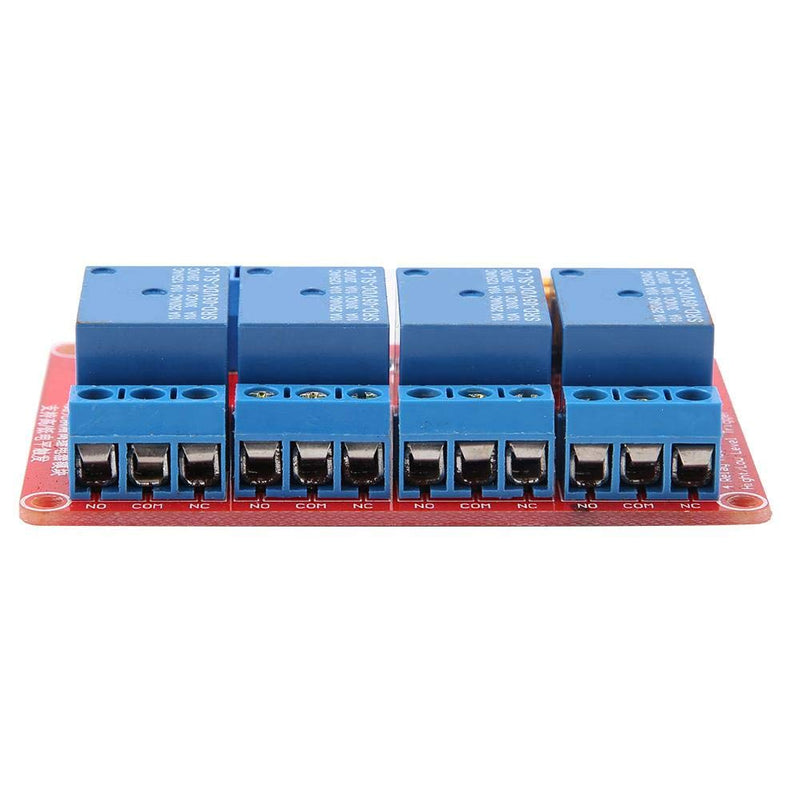 [Australia - AusPower] - 4 Channel Relay Module Board with Optocoupler High & Low Trigger Module 5V/12V/24V Optional(5V) 