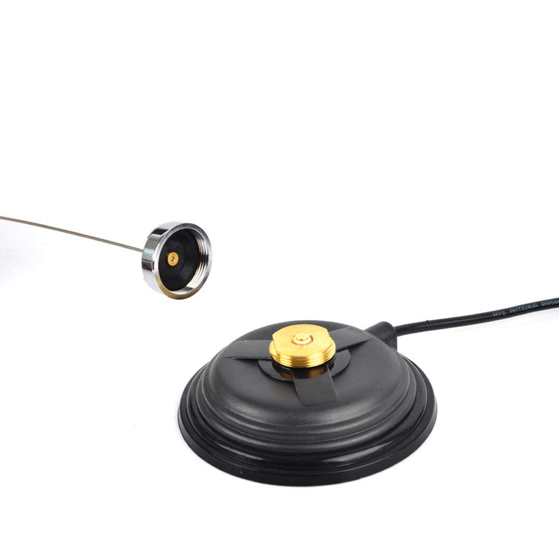 [Australia - AusPower] - UAYESOK 4.3inch NMO Magnetic Mount,14KG Suction Mobile Radio Antenna Base W/5M RG58 Coaxial Cable PL-259 Plug for Vehicle Truck NMO CB/HF/VHF/UHF Antenna 