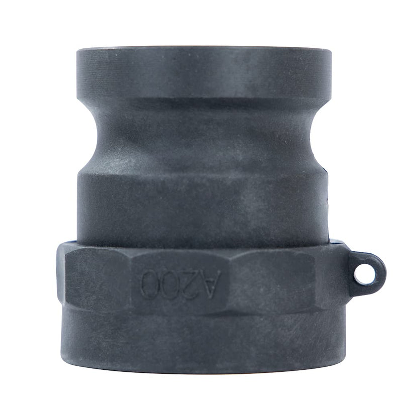 [Australia - AusPower] - Quafwia 1 PC Poly Cam Lock Fittings 2 inch Standard Part A Cam Groove Hose Fitting 2 Camlock Fittings, 2" Male Aadapter x 2" Female Thread Camlock Fittings 2 inch 