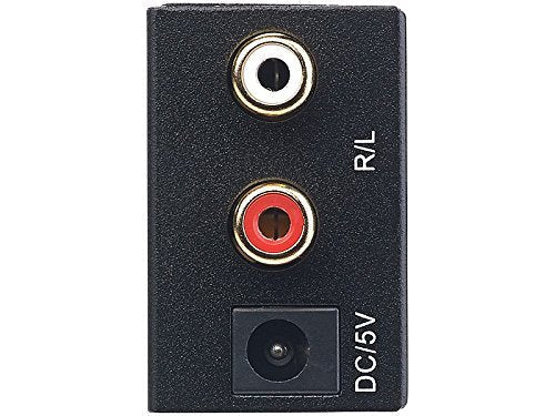 [Australia - AusPower] - Digital Optical Coax to Analog Stereo Audio L/R Converter Adapter with Optical Cable RCA Cable 