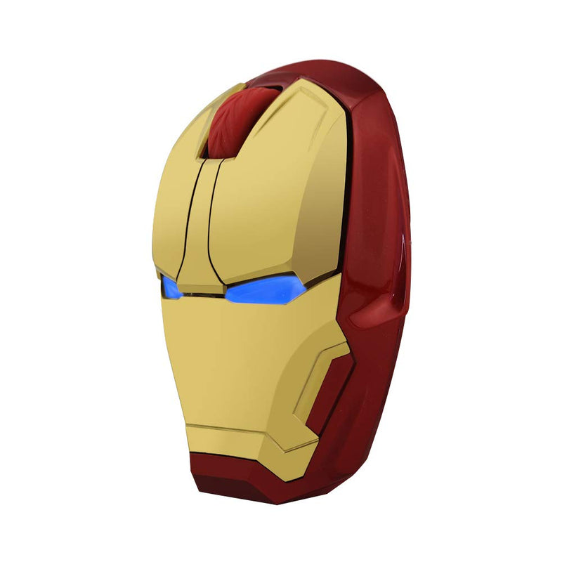 [Australia - AusPower] - ECOiNVA Wireless Iron Man Mouse 2.4G Optical Computer Mouse for Desktop Laptop PC Mac (Gold) Gold 
