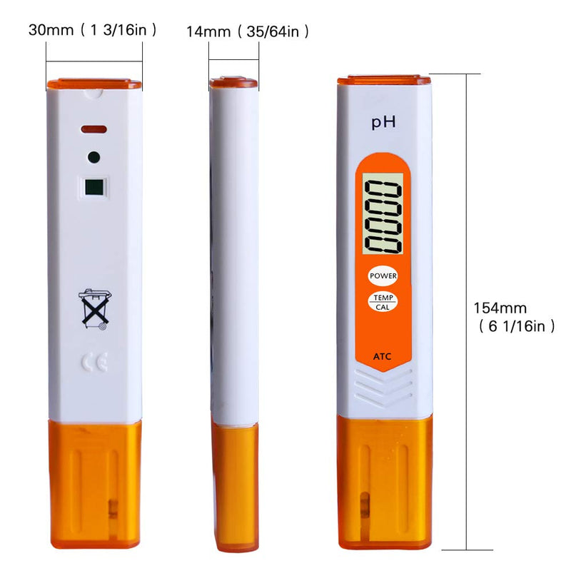 [Australia - AusPower] - pH Meter, pH Tester Digital for Drinking Water Hydroponic Aquarium and Pool by Earabella gold 