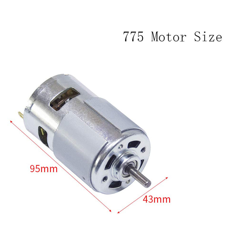 [Australia - AusPower] - BEMONOC 775 DC Motor 12V 12000RPM Lathe Press With Miniature Hand Drill Chuck & Bracket High Speed 775 DC Motor For DIY Assembly 