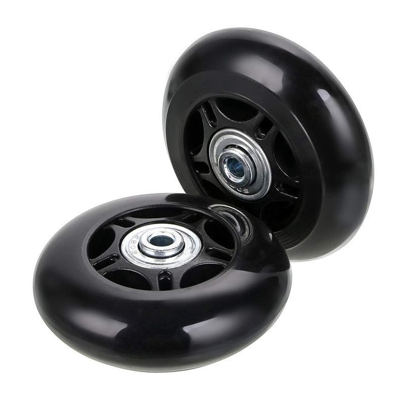 [Australia - AusPower] - OwnMy Luggage Suitcase Replacement Wheels, Rubber Swivel Caster Wheels Bearings Repair Kits, A Set of 2 