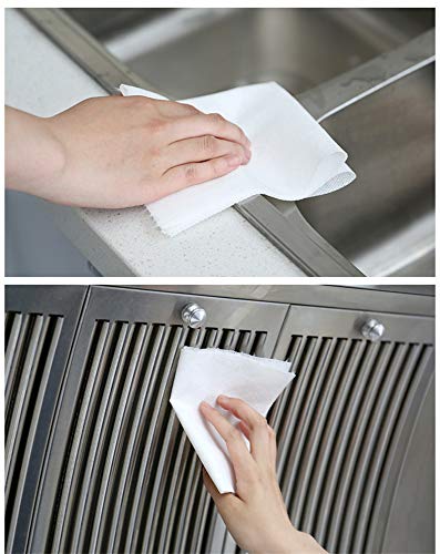 [Australia - AusPower] - JEBBLAS Cleaning Towels Dish Towels and Dish Cloths Reusable Towels,Handy Cleaning Wipes, Great Dish Towel, Disposable, Absorbent, Dry Quickly Total 60 Sheets 