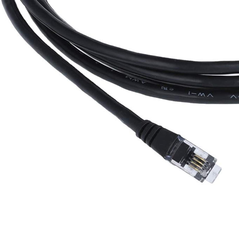 [Australia - AusPower] - LIANSHU Nexstar RS 232 PC Interface Cable(RS 232 DB9Pin Female to RJ11 4P4C) L=6FT Black (1Pack) 1Pack 