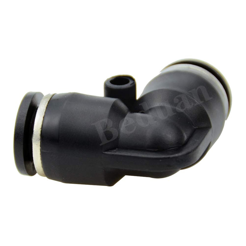 [Australia - AusPower] - Beduan Push to Connect Fitting Elbow, 1/2" Tube OD x 1/2“ Tube OD Pneumatic 90 Degree Elbow Adapter Push Lock Fitting ( Pack of 10 ） 1/2” 