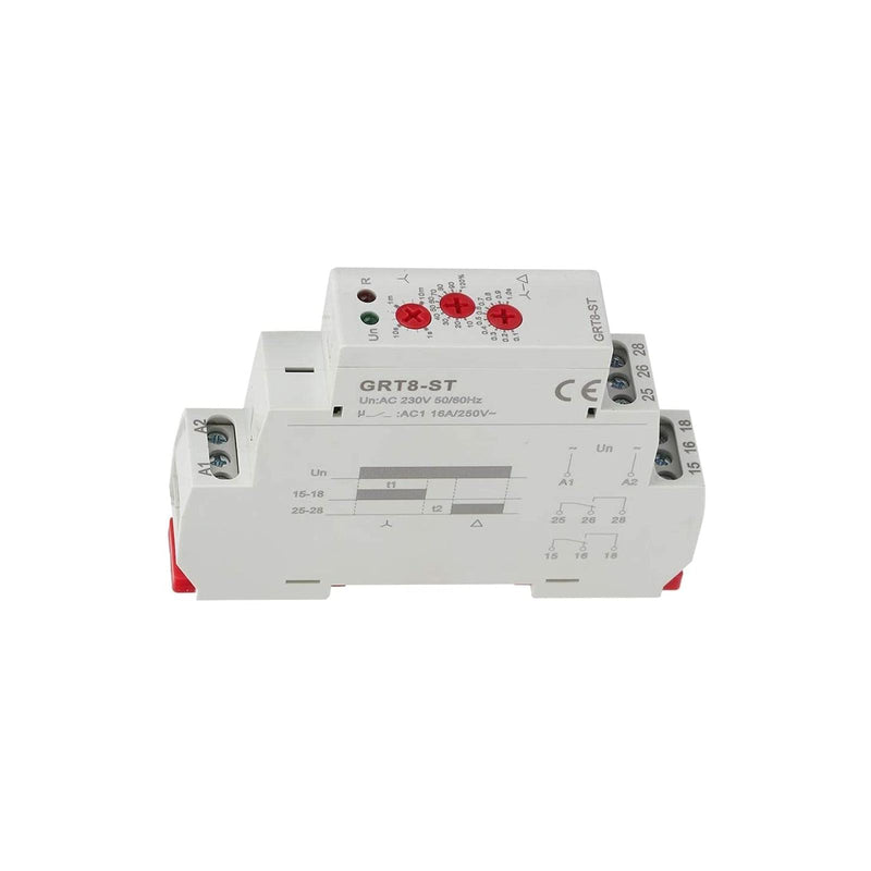 [Australia - AusPower] - Star Delta Timer Soft Starter, Timer Delay Relay Motor Starter, for Star Delta Motor Start Control (AC/DC12V~240V) AC/DC12V~240V 