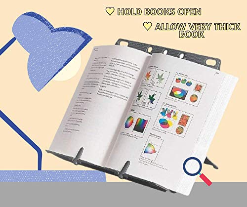 [Australia - AusPower] - 1InTheOffice Book Stand, Book Stand for Reading, Cookbook Stand, (Light Gray) 