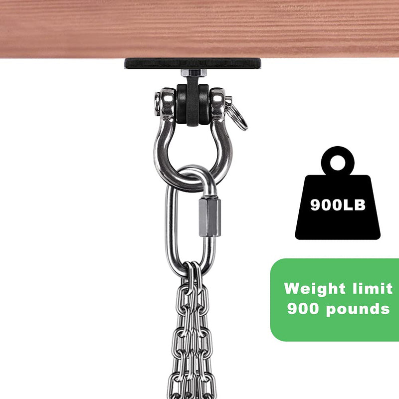 [Australia - AusPower] - Dolibest Wall Mount Bracket, Ceiling Anchor for Home Suspension Training Kit, Suspension Straps, Gymnastic Rings, Yoga Swing & Hammock, Body Weight Strength Training Systems&Boxing Equipment Ceiling anchor with carabiner 