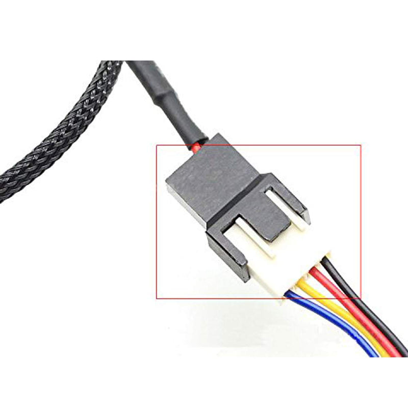 [Australia - AusPower] - 2 Pack SATA to 3 Pin / 4 Pin PMW 12V PC Case Fan Power Adapter Cable, 3-Pin or 4-Pin (PWM Connector) to 15 Pin SATA Computer Cooler Cooling Fan Power Cable 
