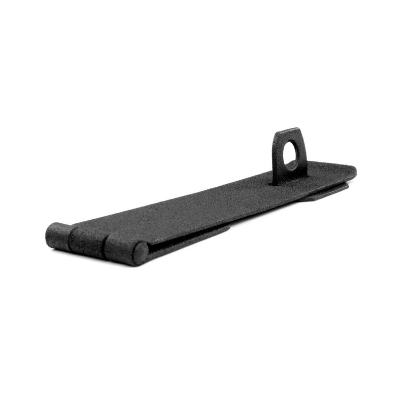 [Australia - AusPower] - Black Cast Iron Hasp Lock 8 1/4" Long Rust Resistant Antique Hasp and Staple Latches Safety Padlock Clasps for Cabinets, Chest Doors Or Gates with Screws | Renovators Supply Manufacturing 