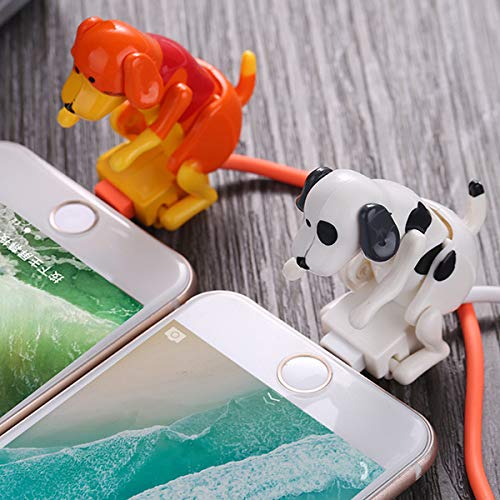 [Australia - AusPower] - wastreake Stray Dog Charging Cable, Suitable USB Pet Kids Toy Gift, USB Charging Cable for Various Models of Mobile Phones (White, Type-c) White 