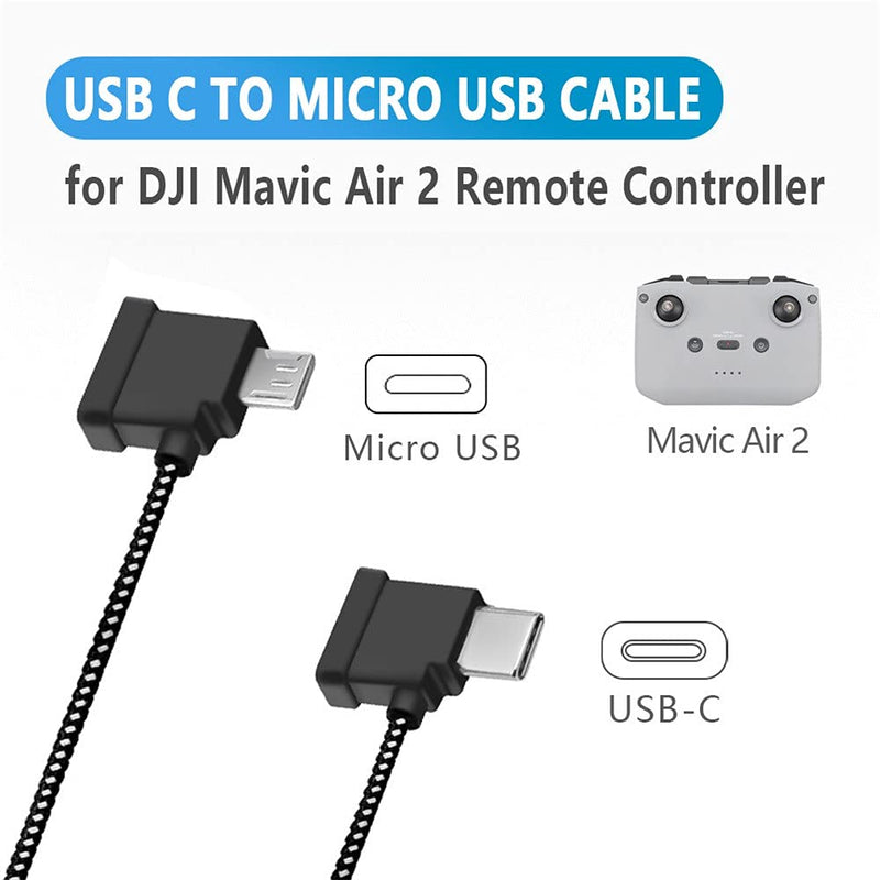 [Australia - AusPower] - Remote Controller Data Cable Micro Mobile Phone Transfer Line Compatible with Mavic 3 / Mavic Air 2 / Air 2S / Mini 2 - Android Phone 