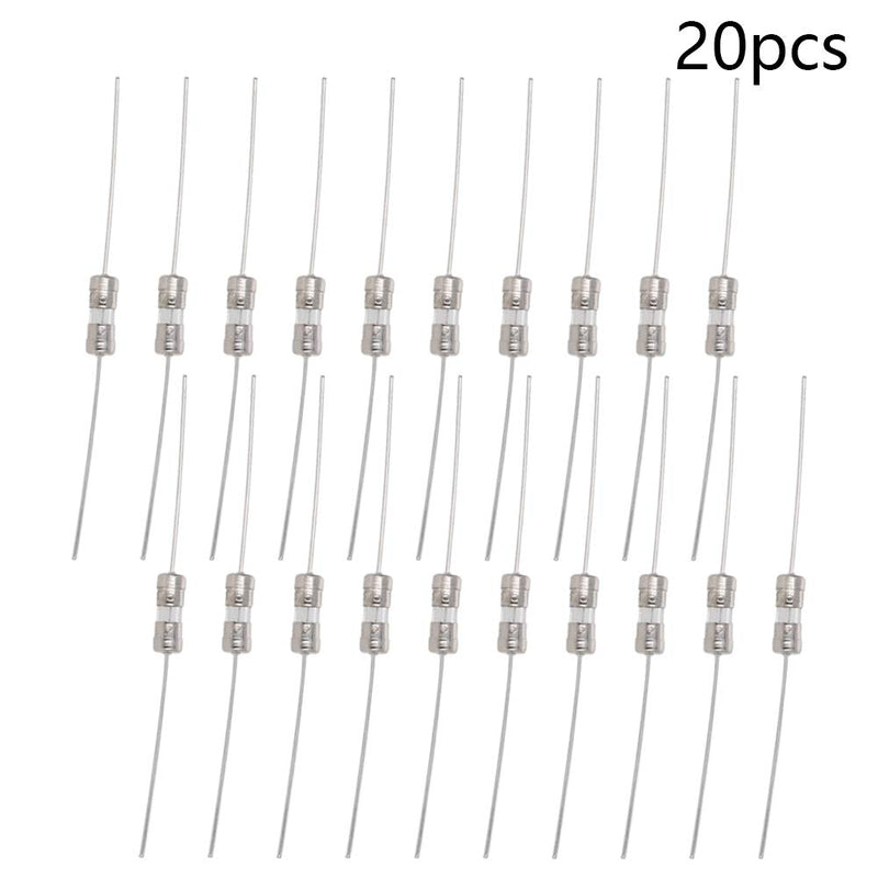 [Australia - AusPower] - Fielect Glass Tube Fuses Axial with Lead Wire Fast-Blow 3.6x10mm 15A 250V for Replacing or Repairing Many Home Electronics 20Pcs 