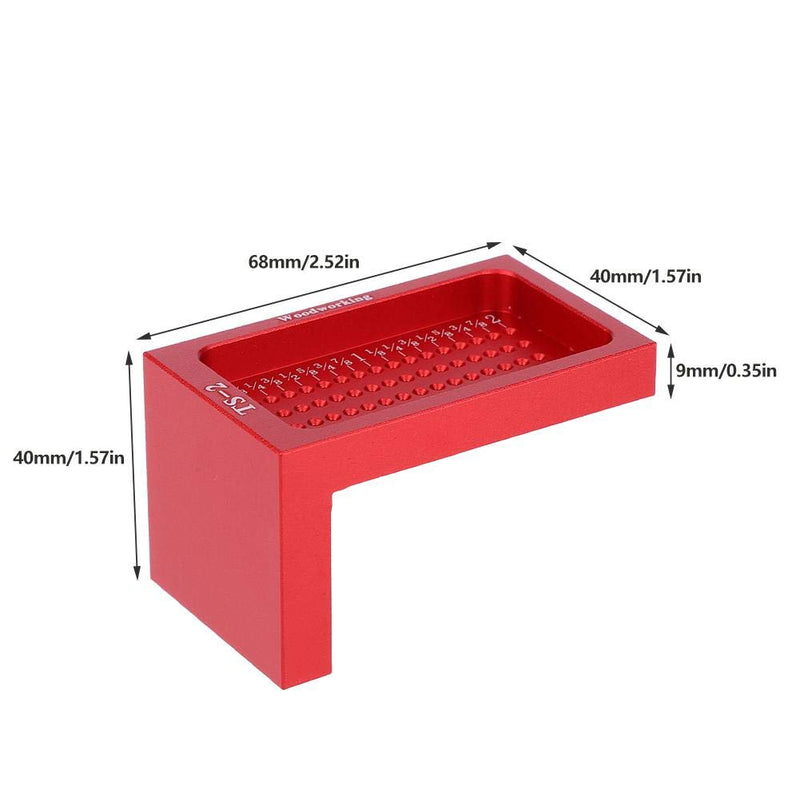 [Australia - AusPower] - YWBL-WH TS-2 Woodworking Cross Calibration Ruler, British System T Type Scribing Marking Gauge Linear Measurement Tool 