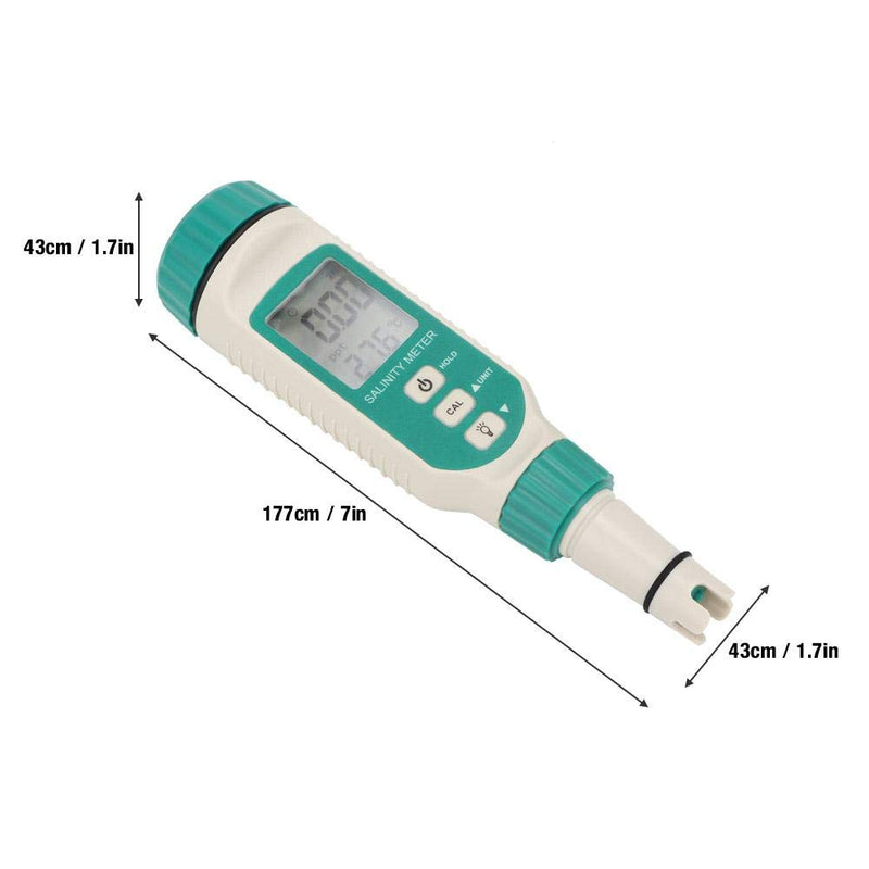 [Australia - AusPower] - Smart Sensor AR8012 Portable Digital Salinity Tester with LCD Display & Instruction Manual for Water Source Monitoring, Aquaculture 