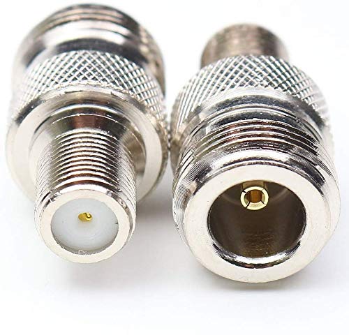 [Australia - AusPower] - ANHAN F Type Female Adapter, F Female to N Female Connector N Type Coax connectors RF Coaxial Antenna Adapters 5Packs F Female to N Female 5pcs 