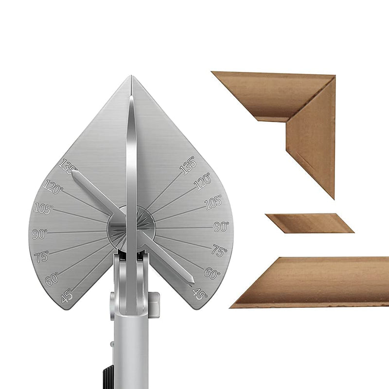[Australia - AusPower] - TOWOT Sharp Multi Angle Miter Shear Cutter Adjustable at 45 to 135 Degree with Safety Lock Hand Tools for Cutting Plastic PVC and Molding Trim Upgrade Hardened Version a 
