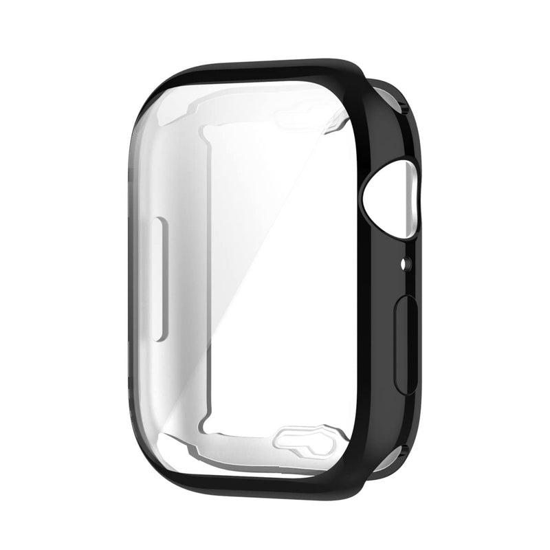 [Australia - AusPower] - Saufly (2 Pack) Screen Protector Compatible with Apple Watch Series 7 45mm, Soft TPU Scratches Resistant Full Screen Coverage Protective Case Cover for iWatch Smart Watch (Black) Black 