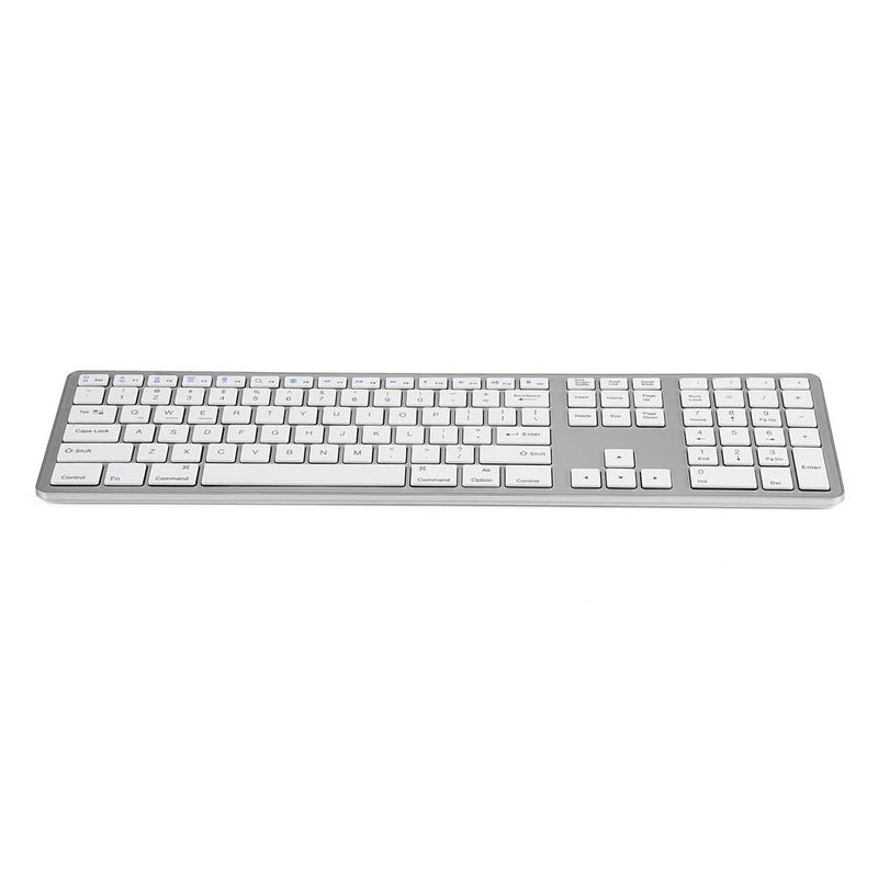 [Australia - AusPower] - Wireless Bluetooth Keyboard, 104 Keys MultiPairing Wireless Keyboard Ultra- Slim and Rechargeable Multi-Device Keyboard for PC/Laptop/Tablet/TV 
