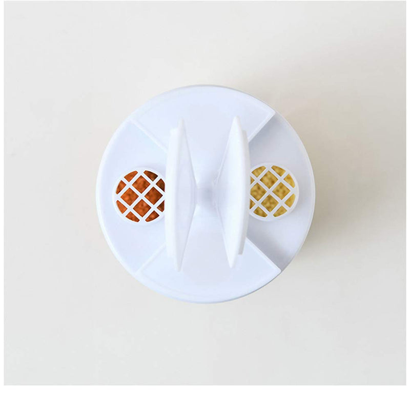[Australia - AusPower] - AKOAK 1 Pack Multifunctional Four Room Seasoning Bottle Plastic Transparent Storage Box Household Kitchen Seasoning Small Powder Jar 
