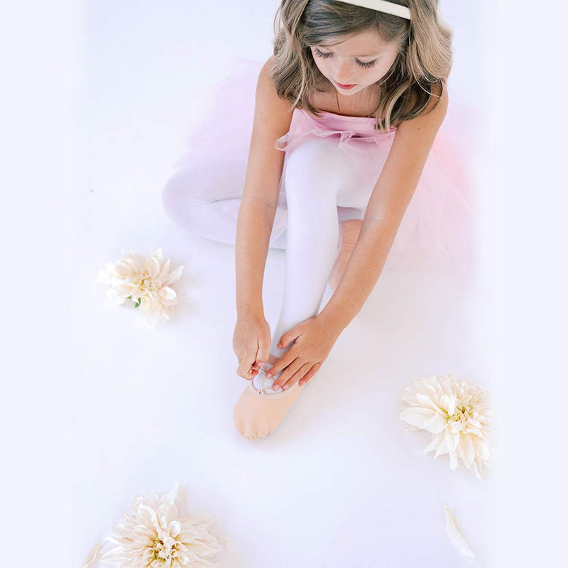 [Australia - AusPower] - Stelle Girls Ballet Practice Shoes, Yoga Shoes for Dancing 5 Toddler Ballet Pink (With Lace) 