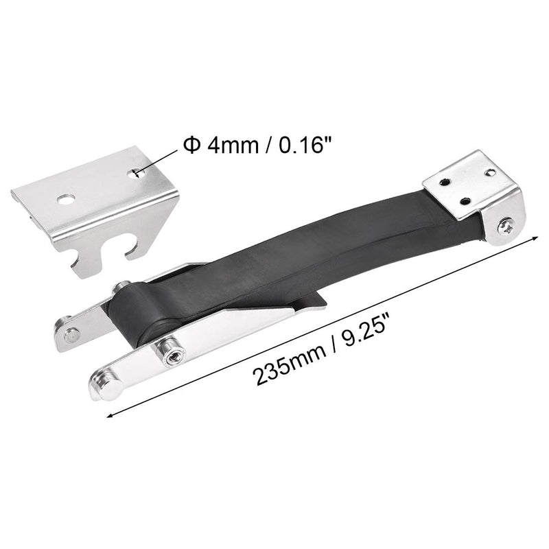 [Australia - AusPower] - uxcell 9.25-inch Rubber Flexible SUS304 Stainless Steel Draw Latches Buckle 