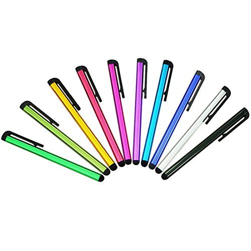 [Australia - AusPower] - 5pack Universal Small Touch Stylus Metal Pen for Mobile Phone Cell Smart Phone Tablet iPad iPhone (Multi Color - 5pcs) 