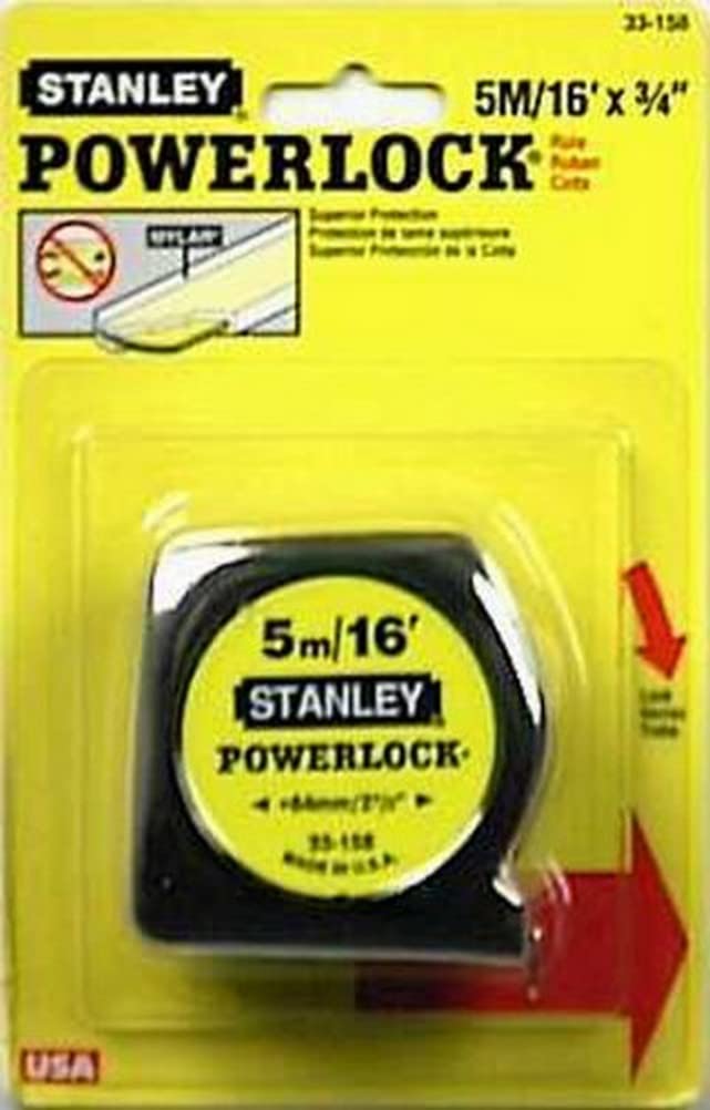 [Australia - AusPower] - STANLEY PowerLock Tape Measure, 16-Foot (33-158) 