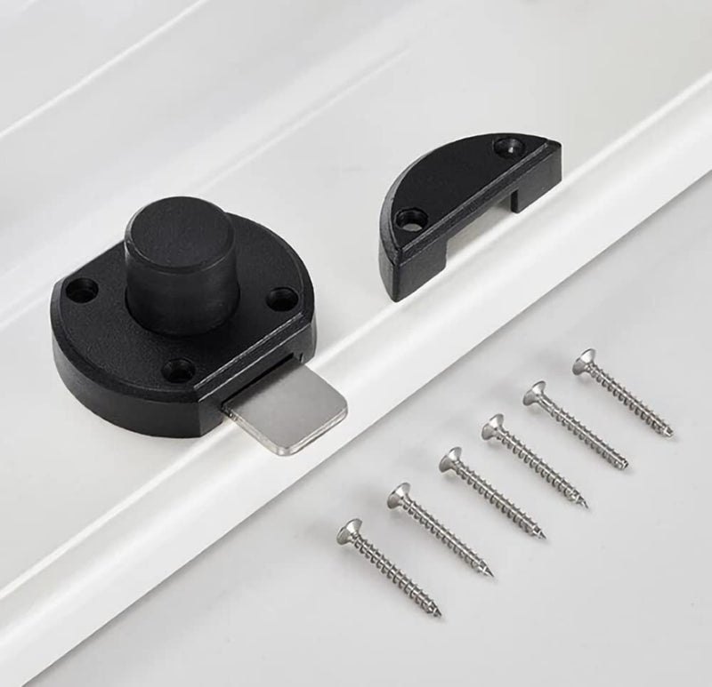 [Australia - AusPower] - Rotating Door Lock Hook Eye Buckle Wooden Fence Door Lock Bedroom Interior Door Lock 