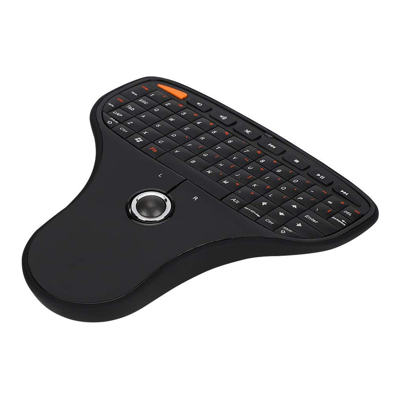 [Australia - AusPower] - Mini USB MultiMedia Keyboard ,2.4G USB Wireless Keyboard Trackball Wireless Keyboard Controller and Mouse Combo with Touchpad for TV Computer 
