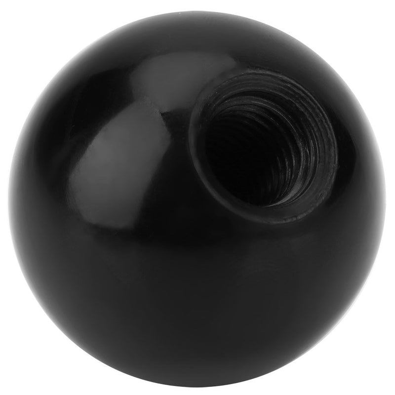 [Australia - AusPower] - Ball Lever Knob,6Pcs Black Plastic Insulation M12 Threaded 40mm Diameter Round Handle Ball Knob for Machine Tools 