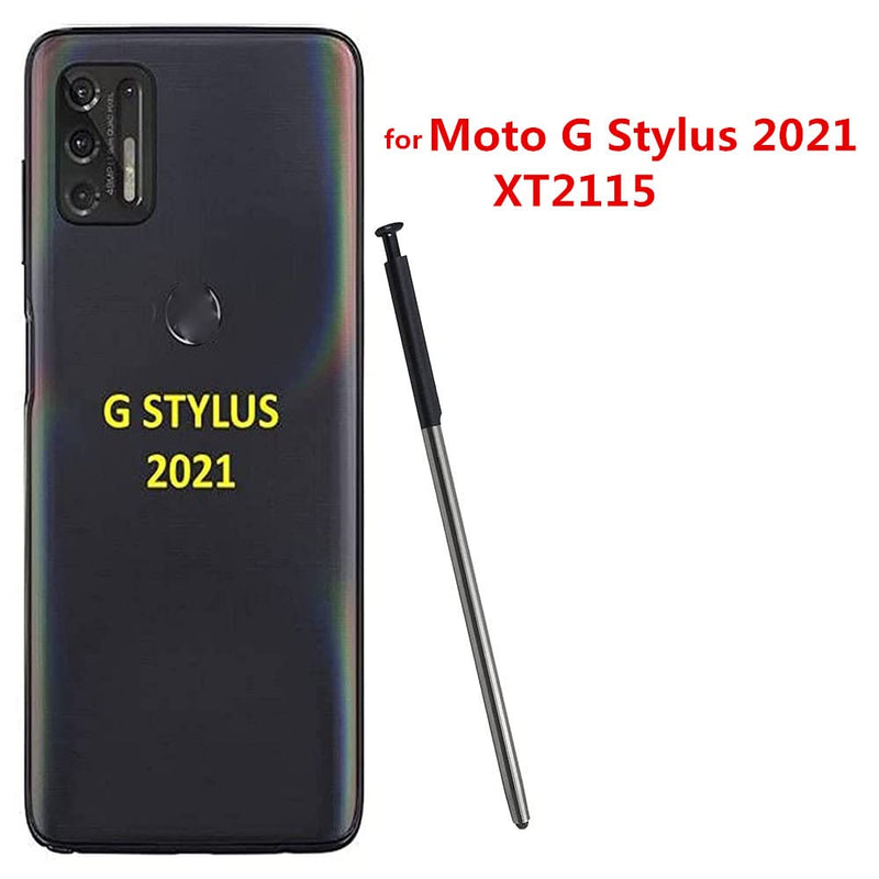 [Australia - AusPower] - A-creator for Moto G Stylus 2021 Stylus Pen Replacement, Part Touch Stylus Pen for Motorola Moto G Stylus 2021 XT2115 All Verison Touch Pen with USB-Type-c+Eject Pin (2PCS/Black) 2PCS/Black 