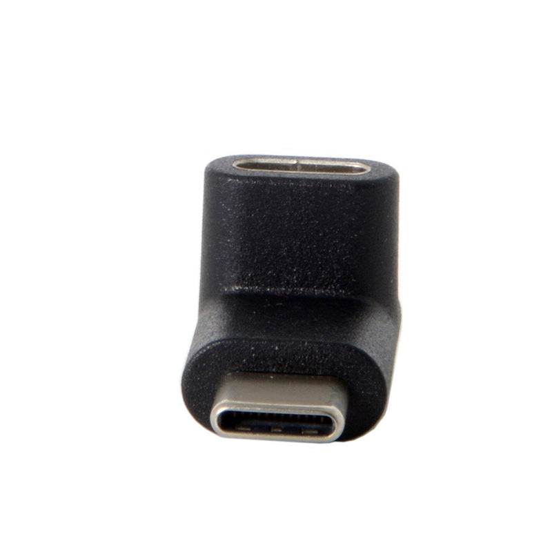 [Australia - AusPower] - Cablecc 90 Degree Up or Down Angled Reversible USB 3.1 Type-C Male to Female Extension Adapter for Laptop & Phone 