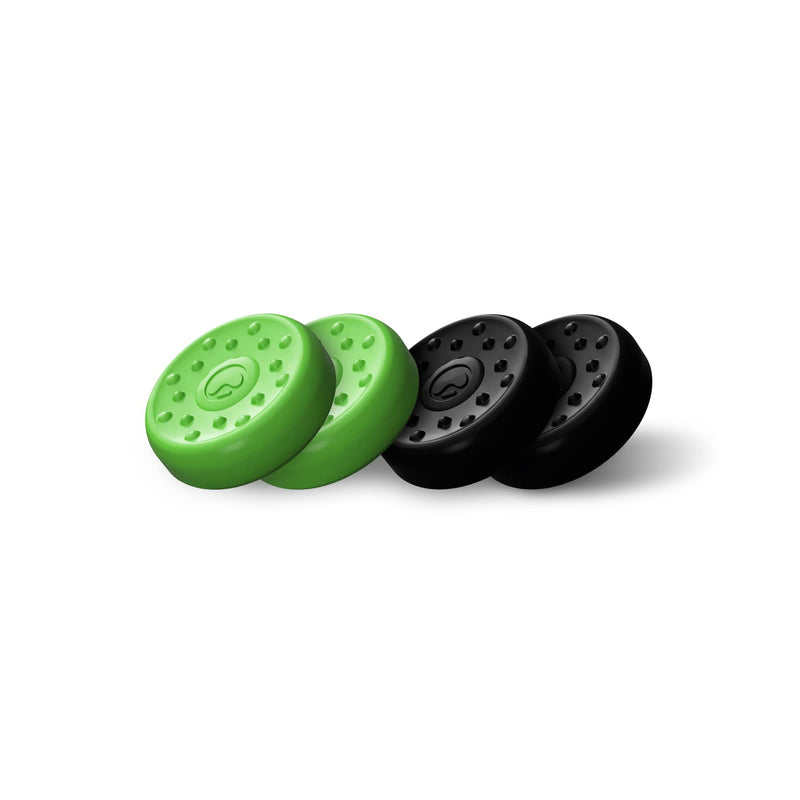 [Australia - AusPower] - KontrolFreek No-Slip Thumb Grips for Xbox Series X (XBX) and Xbox One (XB1) Controller | 4-Pack | Green and Black 